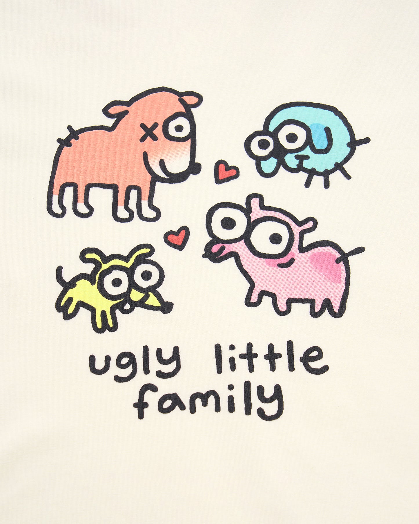 Ugly Family Off-White T-Shirt