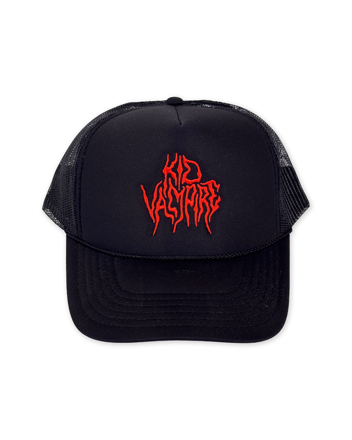 kid vampire trucker hat