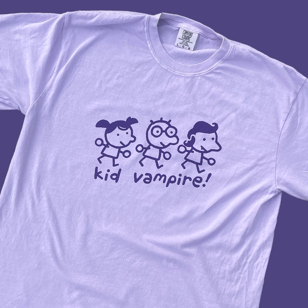 KID VAMPIRE PURPLE SHIRT