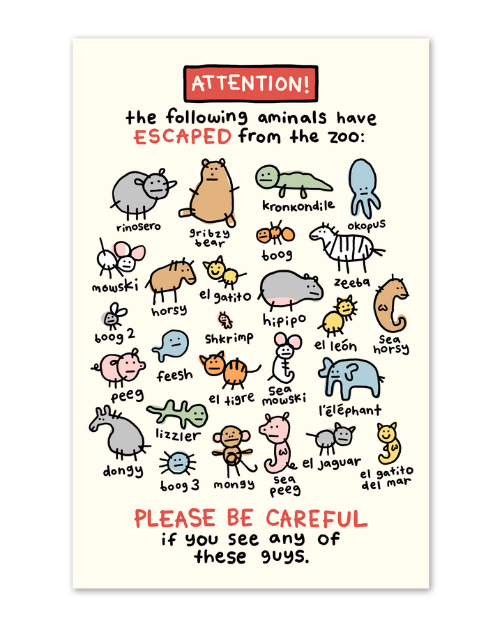 dangerous aminals poster