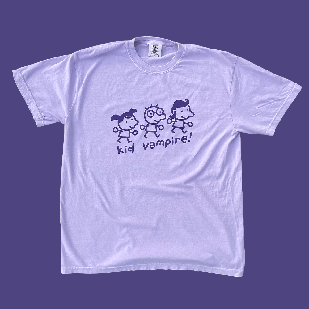 KID VAMPIRE PURPLE SHIRT